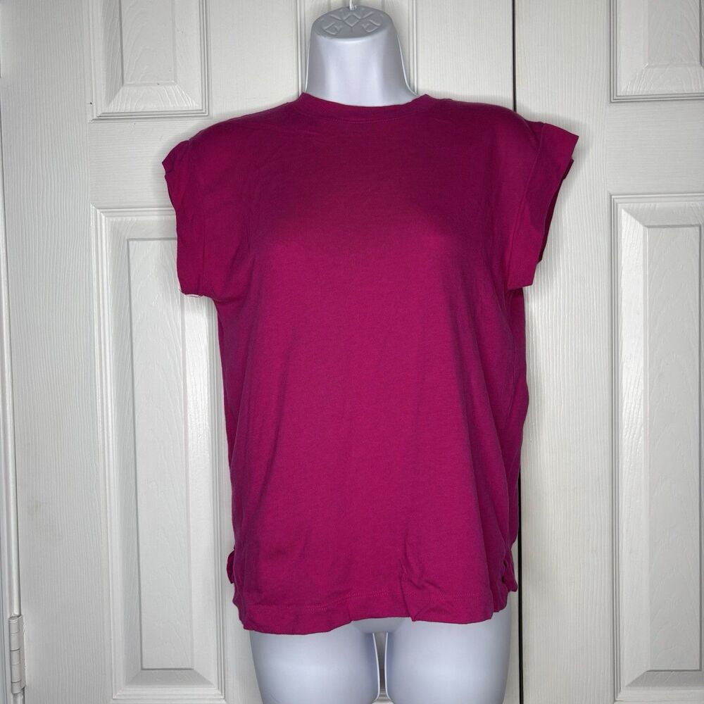 A New Day XS Bright Pink Tee Short Sleeve Casual Basic Top
